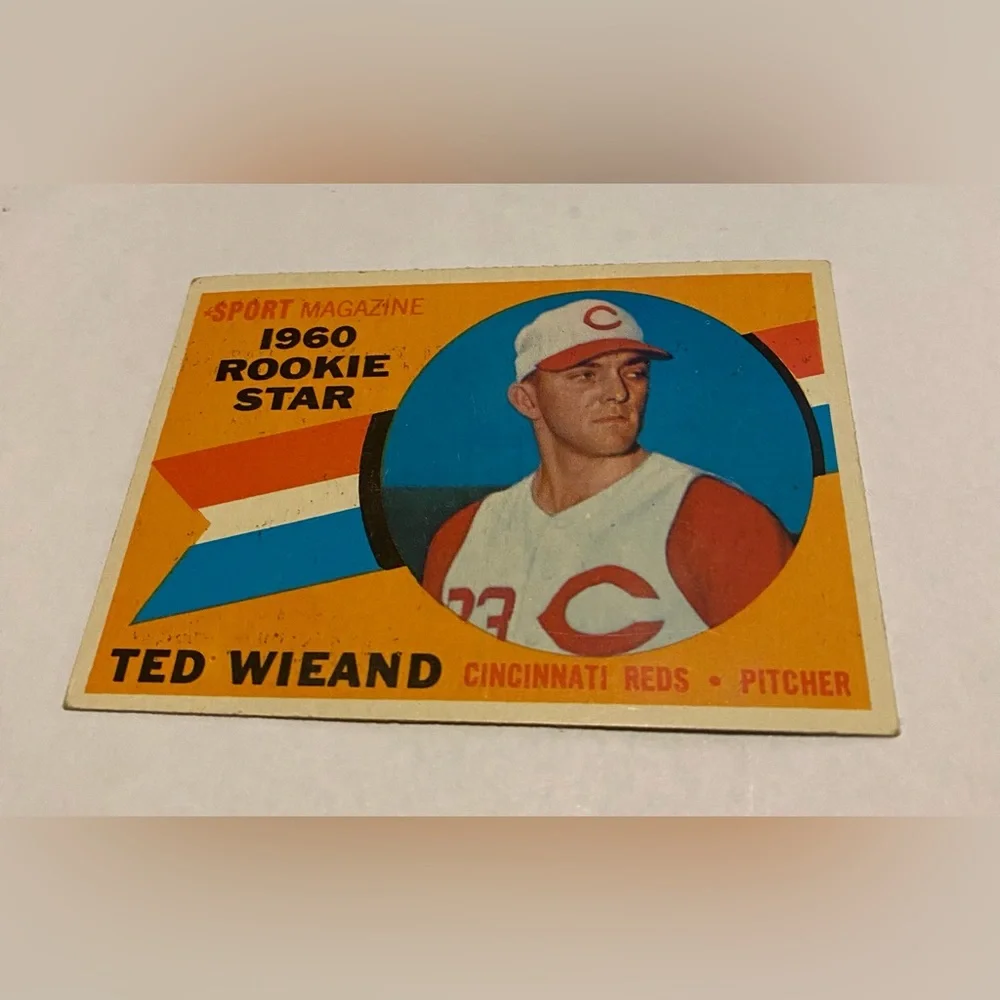 Ted Wieand 1960 Rookie Star Topps Baseball Card Vintage Collectible